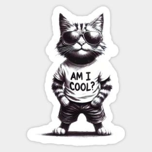 Cool Cat Sticker